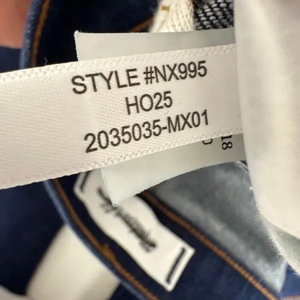 NEW Madewell The Stretch Flare Jean Rinse Wash Dark Blue High Rise US 26 - Image 13