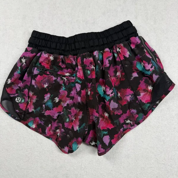 Lululemon Hotty Hot Shorts 2.5” Size 2 Mini Midnight Bloom Floral - Image 2