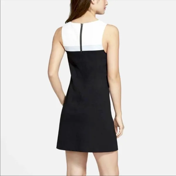 Sanctuary Colorblock Mod Shift Mini Dress Black White Blue S - Image 5