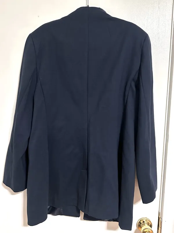 Banana Republic Ponte Collarless Blazer in Preppy Navy NWT XL - Image 4