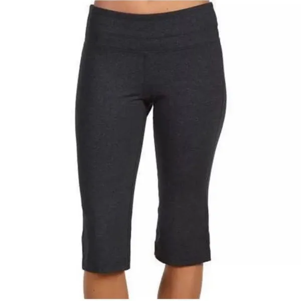 Prana Audrey Knicker size M capri low rise in grey running yoga - Image 3