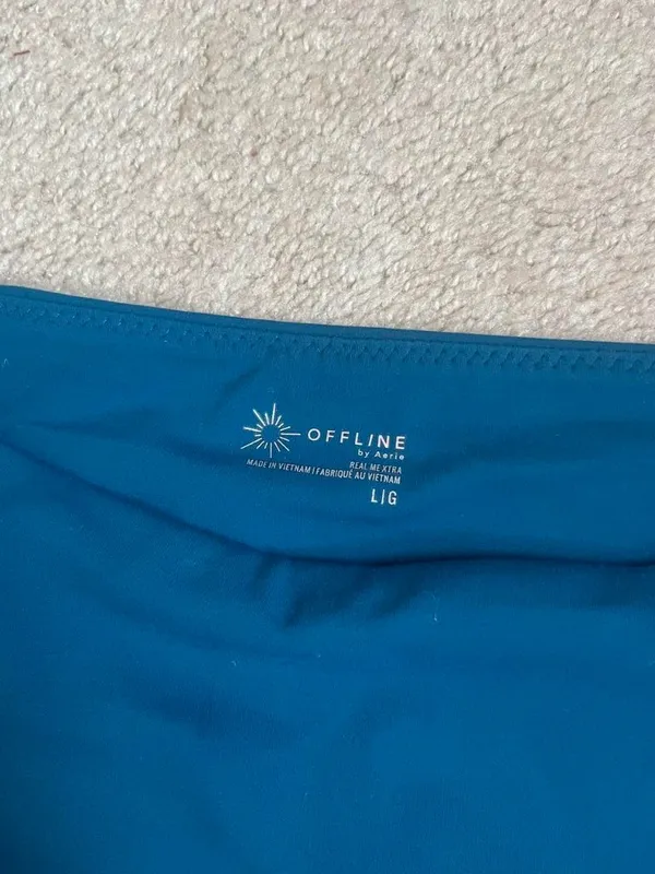 Teal aerie asymmetrical tank top - Image 4