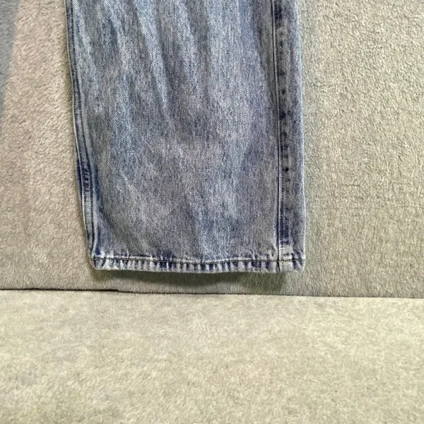 Hollister Low-Rise Baggy Jeans Women 000R W23 Blue Acid Wash Denim Y2K 90s EUC - Image 7