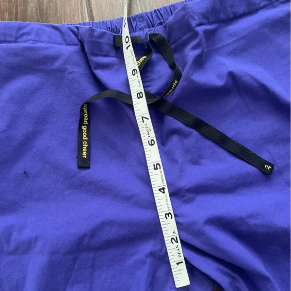 Spread Good Cheer Purple Drawstring Scrub Pants size Medium - Image 6