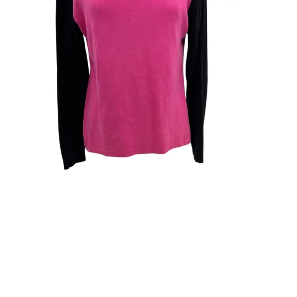 Vintage‎ Polo Jeans Co Ralph Lauren Logo Sweater Pink Black Y2K Cotton XL - Image 4
