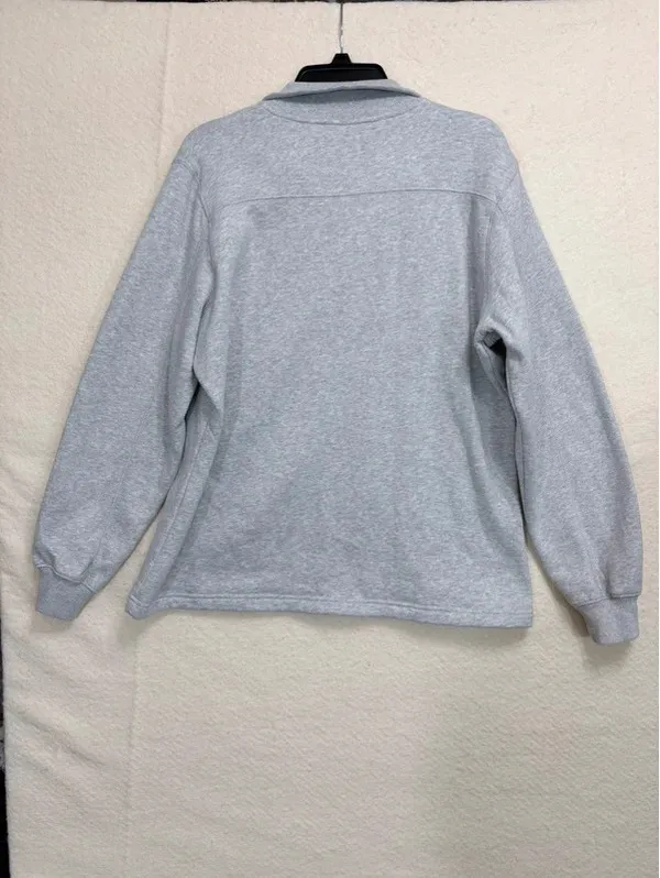 Sport-Tek Women’s L Gray Quarter Zip Sweatshirt Monogram Fleece Pullover - Image 6
