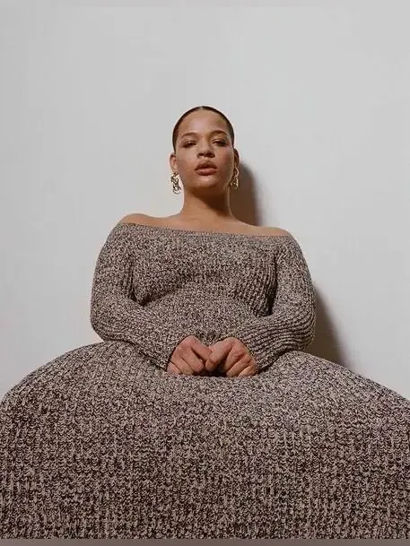 H&M Rib-Knit Off-the-Shoulder Dress Small NWT - Image 3