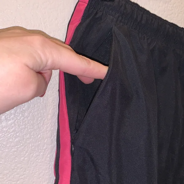 Tek Gear black pink side stripes mesh lined athletic pants - Image 3