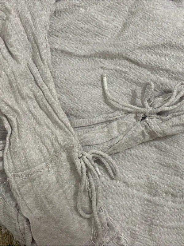 We The Free Washed Light Gray Button-Up Tunic - Image 6