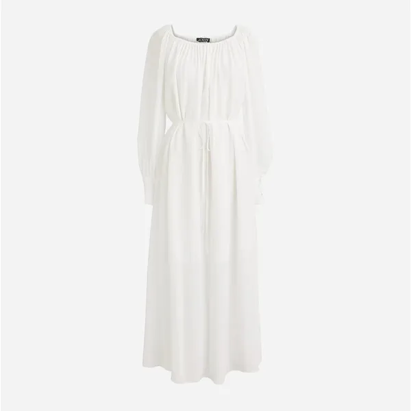 J.Crew Collection Sheer Maxi Dress Viscose Oversized Minimalist Boho Medium NWT - Image 2
