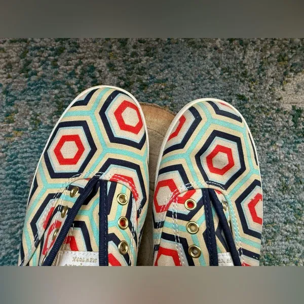 Kate Spade x Keds Champion Geo lace less slip on sneakers, size 6.5M - Image 13