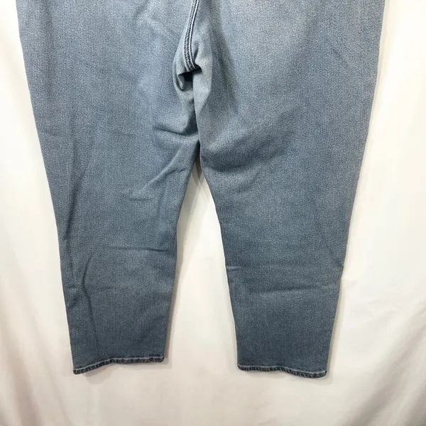 American Eagle Plus Size 18‎ Mom Jeans Light Wash Stretch High Rise Relaxed 834 - Image 9