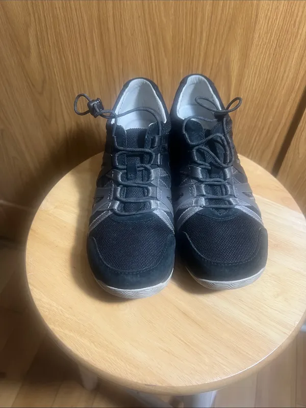 Dansko Women's Black and Gray Lace-Up Sneakers - Image 8