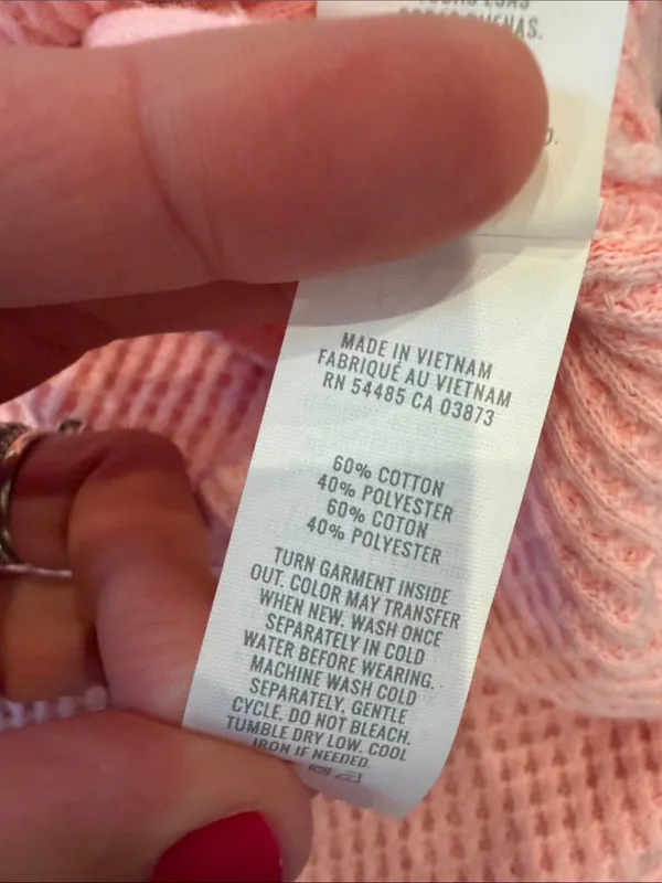 aerie Pink Waffle Henley Pullover Size XS - C72-010 - Image 7