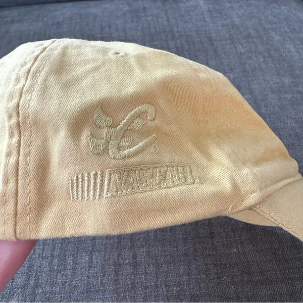 Vintage 90’s Y2K style Yellow Gordon 24 NASCAR racing hat OS adjustable - Image 2