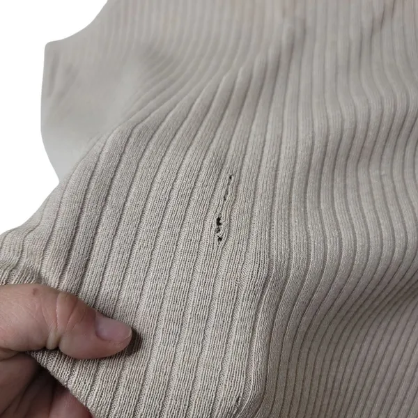 St. Johns ribbed tan tank top size small FLAWED - Image 4