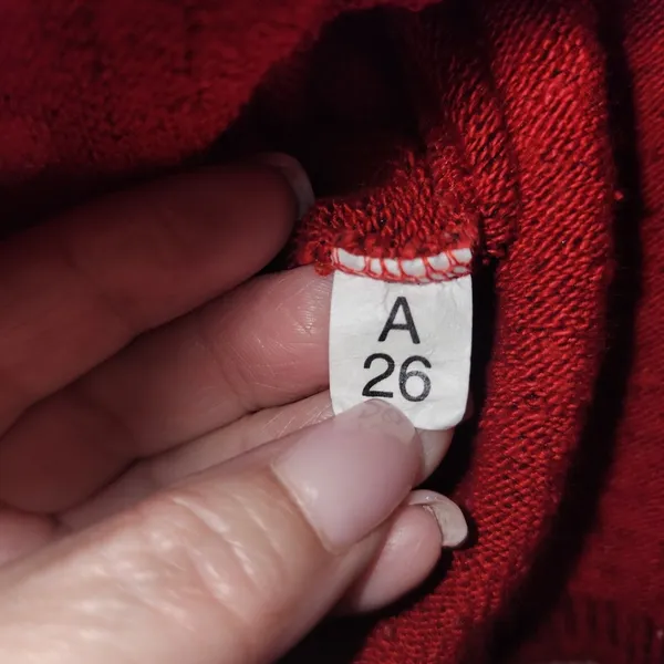 Vintage Red Knit Cardigan Top Set Long Sleeve Button Up Sweater Size S‎ - Image 5