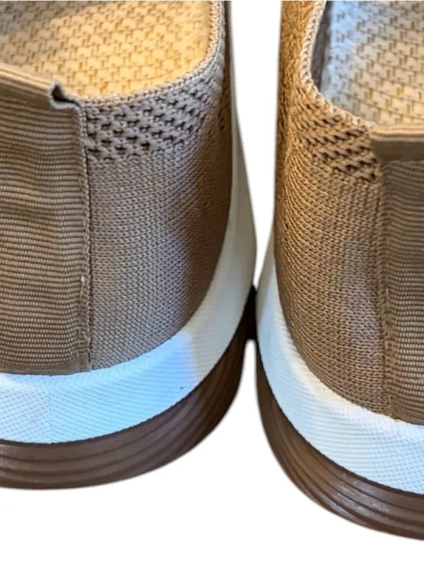 Breathable Knit Walking Sneakers – Lightweight Slip-On Comfort Shoes - Image 5