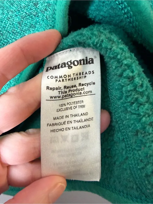Patagonia Better Sweater Pullover Fleece 1/4 Zip Green - Image 8