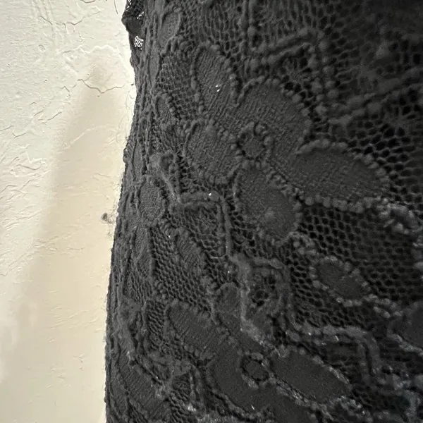 Windsor M Medium Dress Bodycon Black Lace Whimsygoth Fairy Coquette Sexy Stretch - Image 10