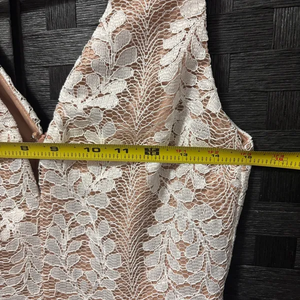 NWT Lulus All‎ of My Heart White Lace Skater Dress Small Bride Cocktail Grad - Image 7