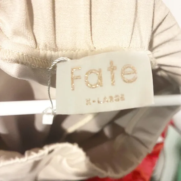 Fate‎ Cream Wide Leg Pull On Slit Ankle Pants Size XL - Image 3