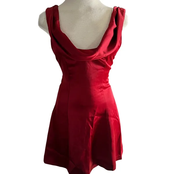 MAJORELLE Natalya Mini Dress in Red Wine Size XS NWOT - Image 3