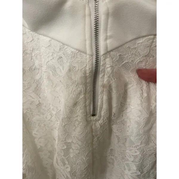Lulus Romantic Message White Lace Midi Dress XS Bridal Shower Wedding NWT - Image 13