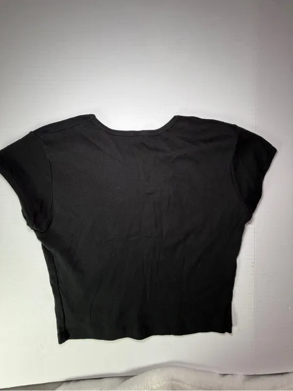 Charli XCX Black 'brat' Graphic Crop Top Size undefined - Image 5