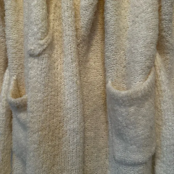 Vintage Victoria’s Secret Robe Mid Length Ivory Wool Blend Y2K Spa Loungewear - Image 5