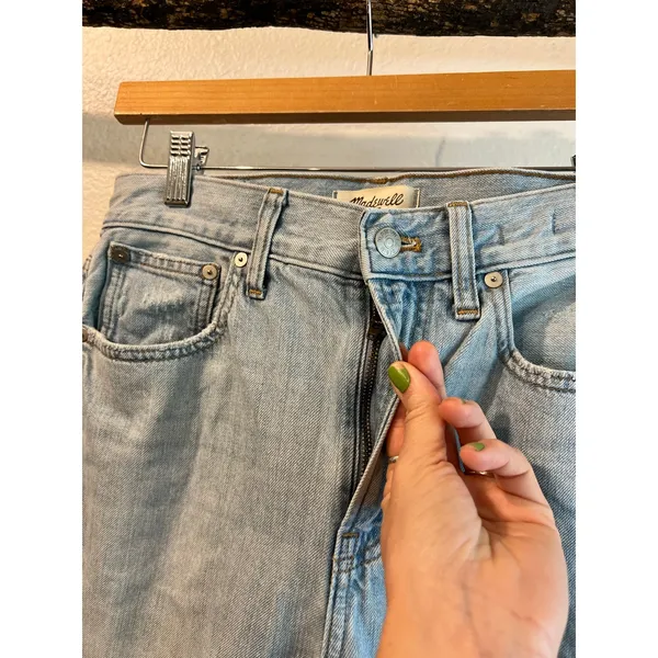Madewell Light Wash Curvy The Perfect Vintage Straight Leg Jean Size 28 - Image 7