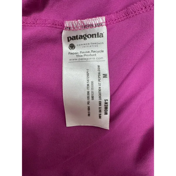 Patagonia Kamala Twist Front Midi Dress‎ Magenta Pink Women Medium - Image 6