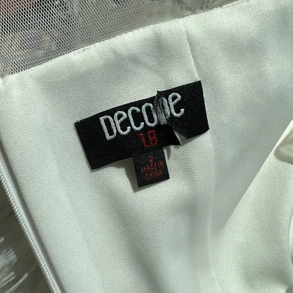 Decode 1.8 by David's Bridal Sweetheart Wedding Dress White Women's Size 2 - Image 7