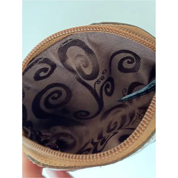 Brighton Leather Coin Pouch Set Heart Detail Croc Zip Small Wallets Mini Set - Image 13