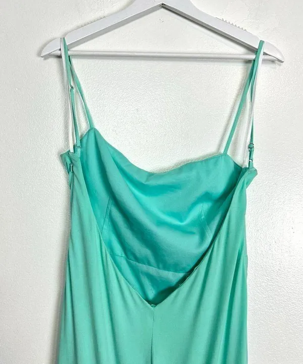 KATIE MAY Great Kate Ruched Gown in Supercharged Mint Size Large - Image 10
