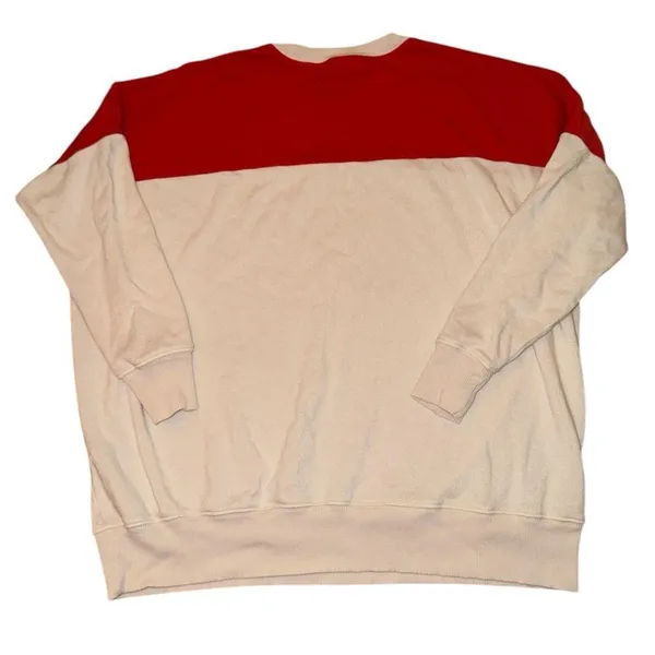 Aerie happy camper red white oversized pullover women's size women’s size small - Image 6
