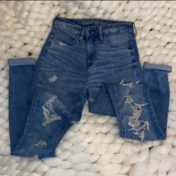 American Eagle Ripped Super High Waisted Jegging - Image 7