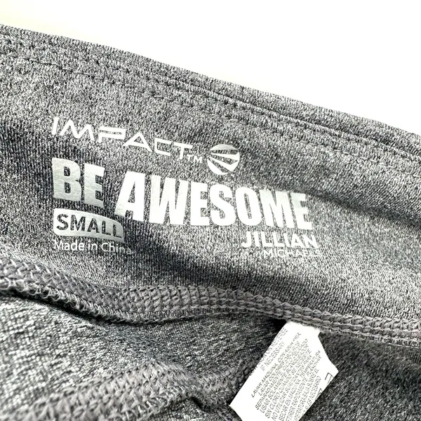 Impact Be Awesome size‎ small gray athletic short shorts - Image 3
