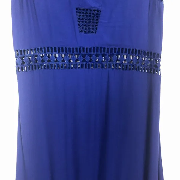 Nicole Miller Royal Blue Sleeveless Maxi Dress Size 4 - Image 5