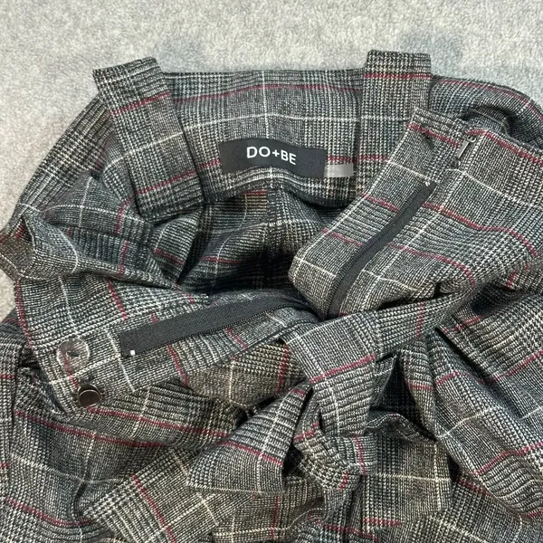 DO + BE Paperbag Waist Trouser Pants Size Small Plaid Straight Leg High Waist - Image 8