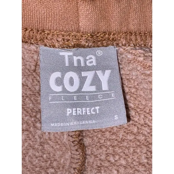 Aritzia‎ Tna Cozy Fleece Perfect Sweatpants Brown Joggers Small 79788 - Image 5