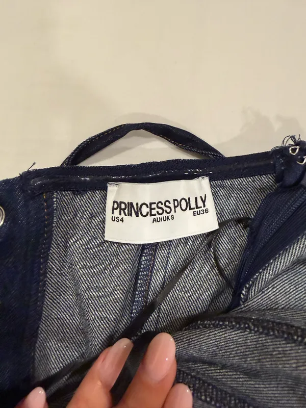 Princess Polly Denim Mini Dress - Image 2