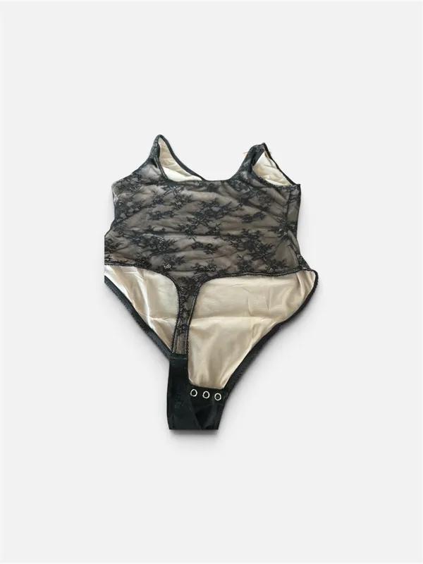 NWT feelingirl Black Lace Shaping Bodysuit size XXL - Image 5