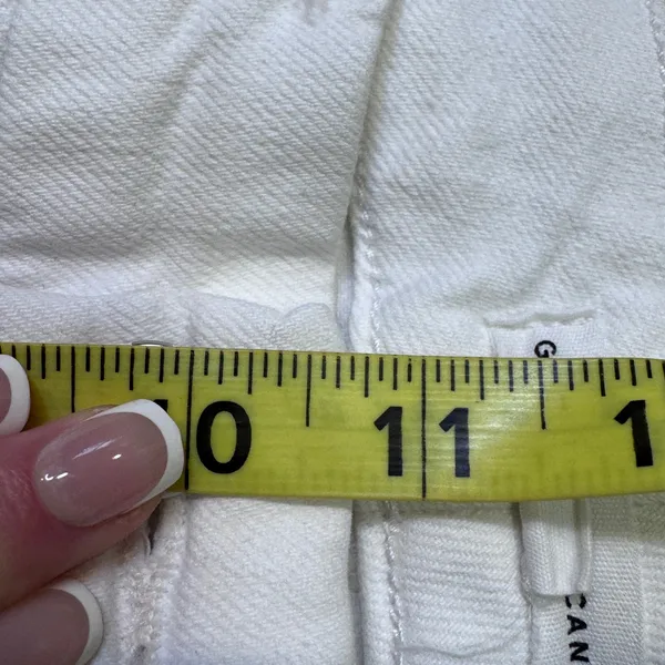 Good American Good Legs Crop White High Rise Skinny Jeans Size‎ 8 29 GLC046T - Image 11