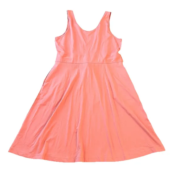 New Apt‎ 9 Dress XL Coral Athleisure Pockets - Image 2