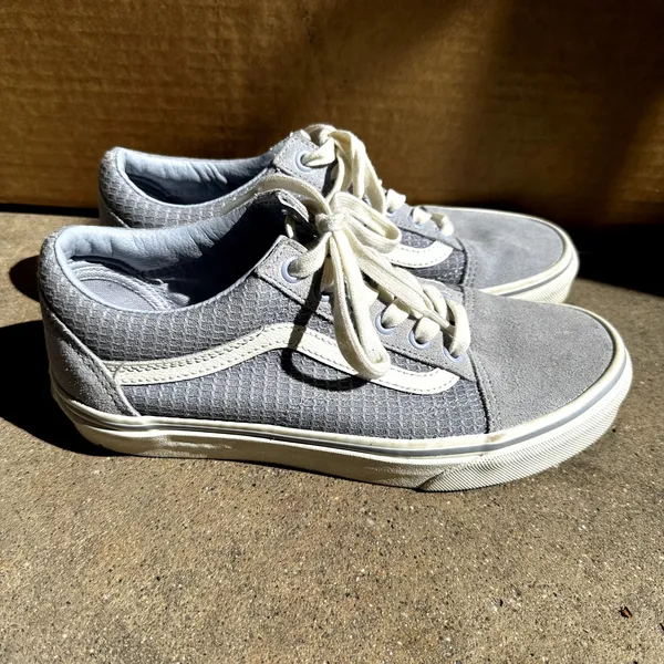 Vans Multi Woven Old Skool Sneakers Skate Low Top Lace Up Canvas Purple 7 NWT - Image 3