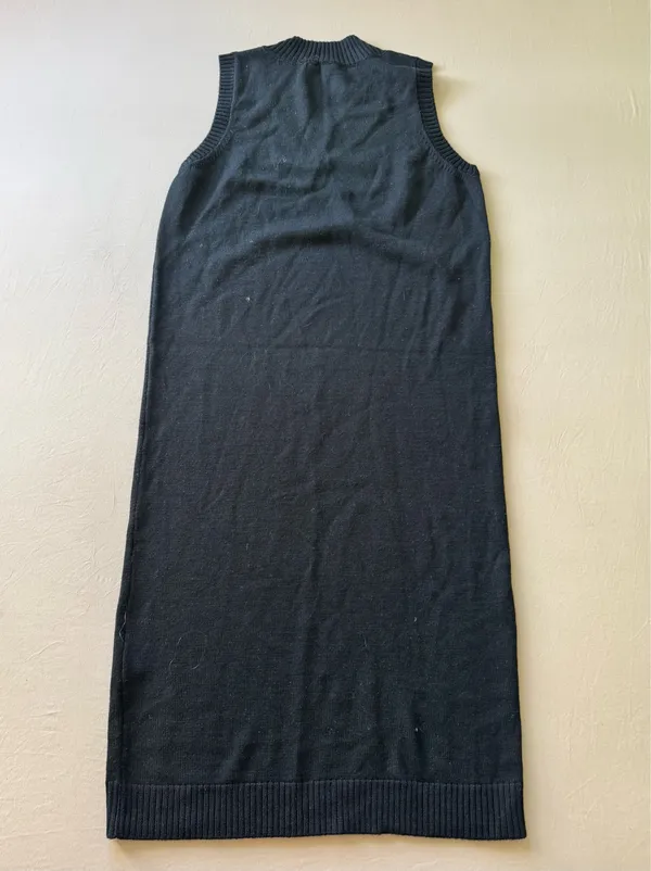 Third Wool Blend Sleeveless Maxi Knit Dress - Image 6
