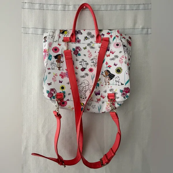 Disney Animators Collection Backpack Floral Princess Disney Store Exclusive(B154 - Image 8