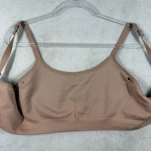 Soma Sport Seamless Ballet Back Bra Nude Tan‎ XL 79984 Activewear Yoga Bra - Image 6