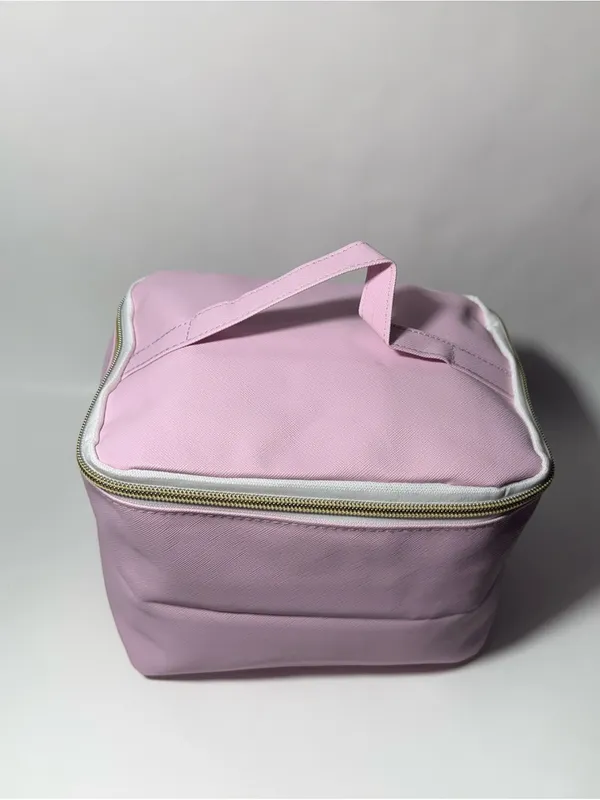 Sassy + Chic Large Pink Makeup Bag Travel Toiletry Organizer Case NWT 8x6x5 in - Image 3